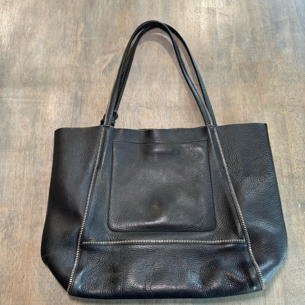 Botkier Soho Black Pebbled Leather Tote Shoulder Handbag - Picture 8 of 11